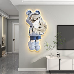 Astronaut Clock Wall Clock Living Room Home Dining Room Decorative Painting Simple Creative Silent Clock Children's Room Classroom Clock