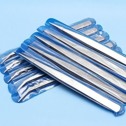 Tweezers Stainless Steel Sewing Tools Clothing Straight Tweezers Curved Tweezers Repair Pliers Needle Threader Thickened Tailor Tweezers
