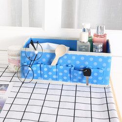 Japanese-Style Foldable Desktop Storage Box, Simple Thickened Non-Woven Fabric Miscellaneous Storage Box, Living Room Household Storage Box