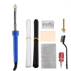 Car Bumper Plastic Welding Machine, Plastic Hole Repair Net, Crack Repair Welding Rod, Bumper Damage Hot Smoothing Welding Iron