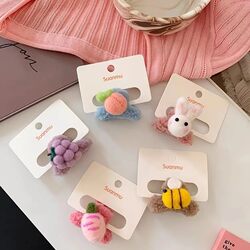 Korean Cute Children's Wool Felt Hair Clip, Super Adorable 3D Bunny Hair Clip, Side Bangs Clip, Baby Hair Accessory