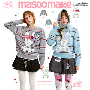 Lao Maer winter fun jacquard round neck sweater 2025 new casual versatile sweater student tops for women