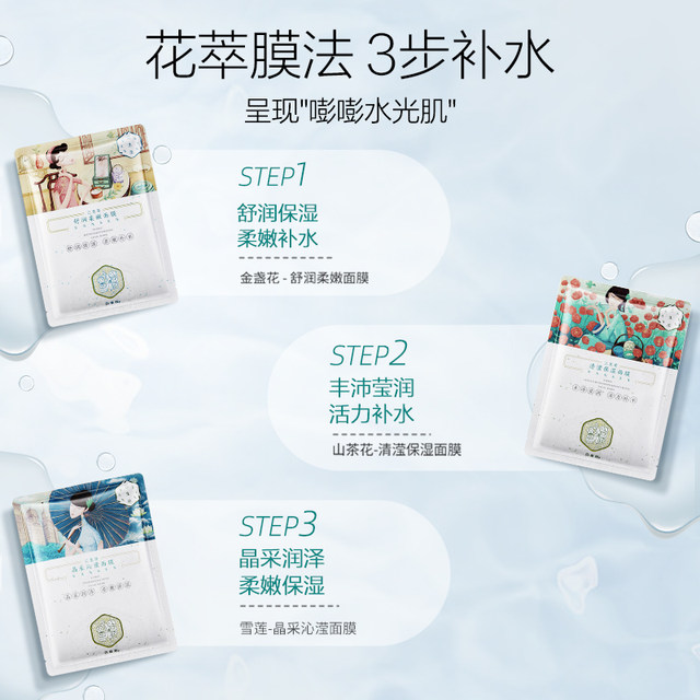 Sanshenghua hyaluronic acid niacinamide moisturizing mask, delicate and