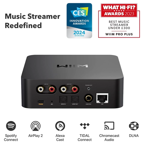 WiiM Pro Plus декодер цифрового вещания «все-в-одном» без потерь Hi-Fi музыкальный цифровой проигрыватель потокового мультимедиа музыки