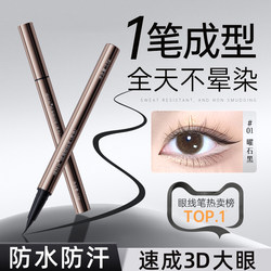 Eyeliner Liquid Gel Does Not Smudge, Is Waterproof, Sweat-Proof, Long-Lasting, Does Not Fade, Ultra-Fine, Quick-Drying, Suitable for Beginners, Genuine Flagship Store