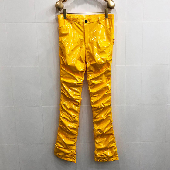 Daba Star Autumn New Mirror Slim Wind Fun Flee Pants Performance Summer Night Shop Dance Model Performance Services