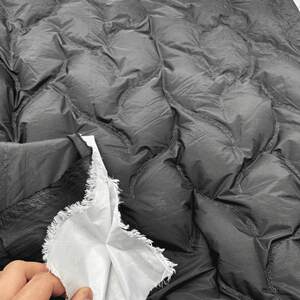 
Embroidery three-in-one down jacket fabric embroidery free quilting fabric cotton coat cotton pants sleeping bag cloth autumn and winter jacket fabric