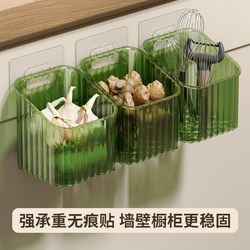 Kitchen Onion, Ginger, and Garlic Storage Basket, Bathroom Hanging Basket, Wall-Mounted Plastic Storage Basket, Storage Box