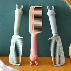 Cute and Beautiful Comb for Women, Suitable for Long Hair, Home Use, Portable, Anti-Static, Plastic Straight Hair Comb for Girls and Children