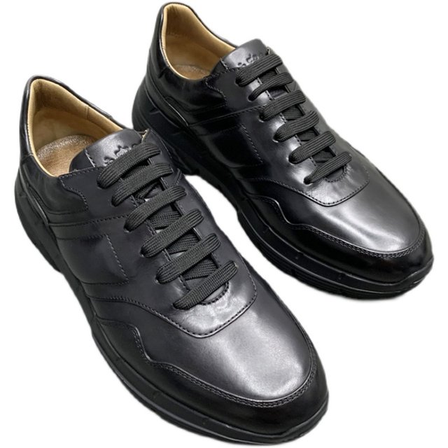 Out Of The Cabinet Spring And Autumn Lace Up Mens First Layer Cowhide Casual Leather Shoes 7685