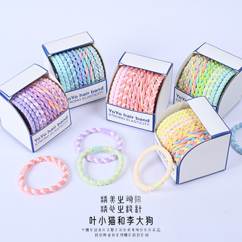 
Dopamine Twist Candy Colored Ponytail Hair Rope Ins Style