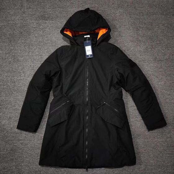 
Reebok women's autumn and winter mid-length hooded thickened sports cotton jacket FU1693FT0685