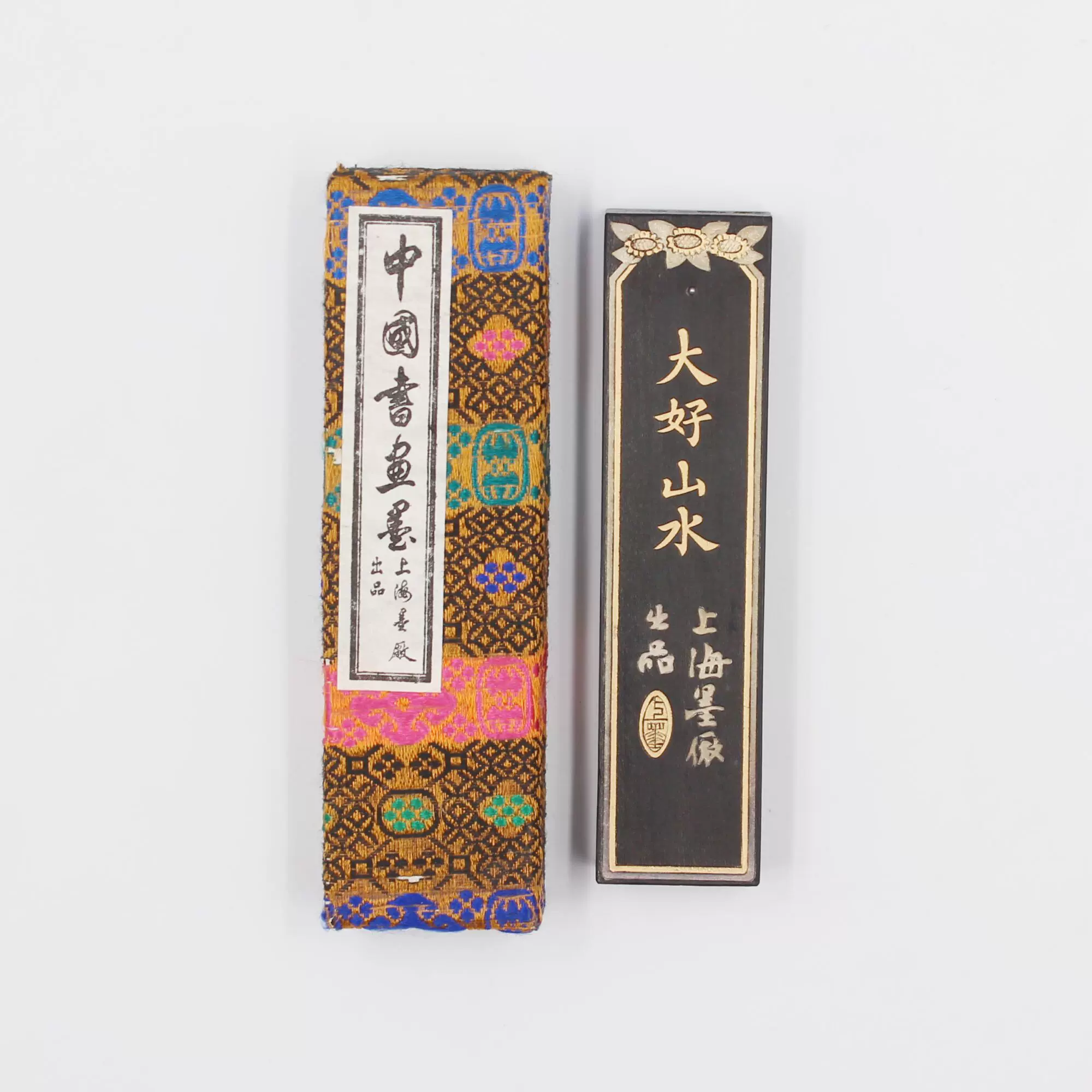博古墨光板墨日本古梅园90年代5丁型上级油烟墨块文房书画墨条-Taobao