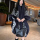 Long imitation mink fur warm fur cloak large cloak for women 2024 new versatile loose large size shawl winter