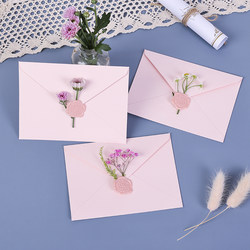 Simple literary ins aesthetic retro pink letter paper envelope set advanced cute romantic love letter confession letterhead