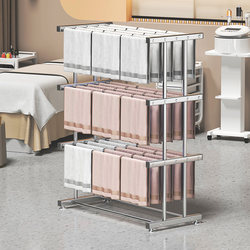 Floor-Standing Towel Rack for Car Wash, Beauty Salon, Hair Salon, and Hairdressing Shop, Used for Drying, Cooling, and Storage