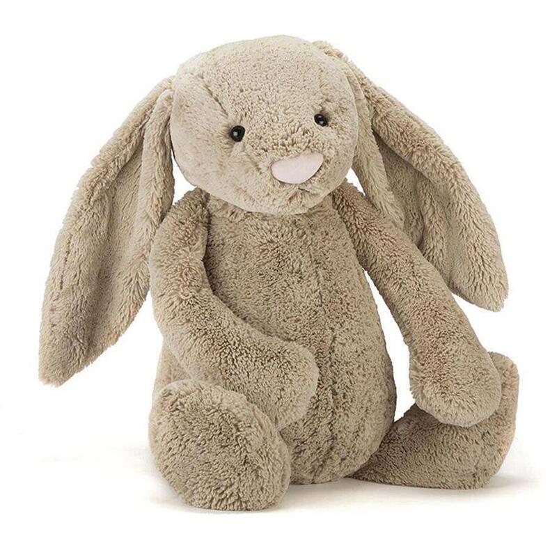 英国jellycat经典害羞系列正版邦尼兔米色柔软毛绒宝宝玩具公仔