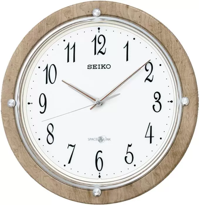 美品 SEIKO 壁掛け時計 GP219W 白 衛生電波時計 アナログ 記憶に残る