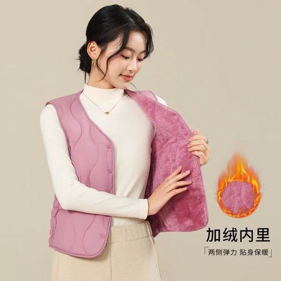
Autumn and winter women's down cotton vest with velvet and thickening! It is recommended to take one size up for all options