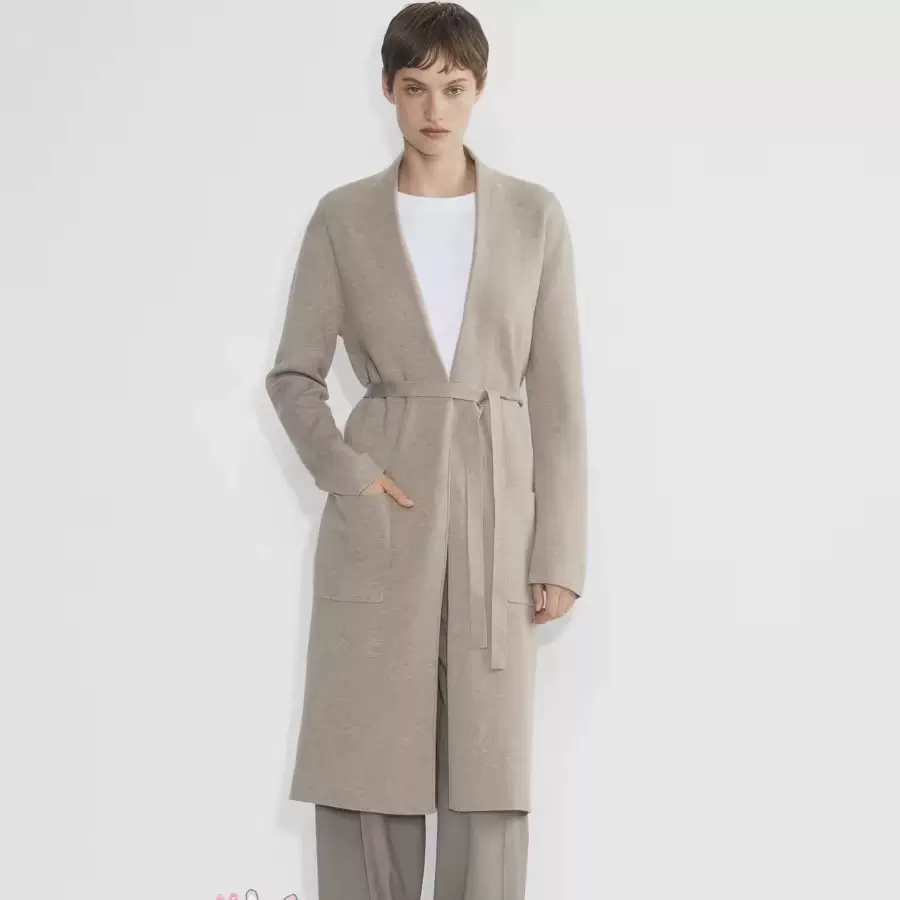 加拿大Aritzia 112602开襟针织系带长开衫Babaton Ty Cardigan