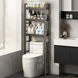 Bathroom Storage Rack, Wall-Mounted, Floor-Standing, Multi-Layer, for Placing Above Smart Toilets in Bathrooms