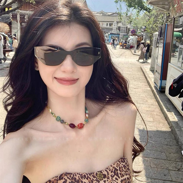 Dopamine Colored Glass Beaded Necklace For Women s Retro Ethnic Style dopamine-colored-glass-beaded-necklace-for-women-s-retro-ethnic-style