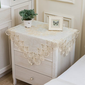 European -style lace fabric bedside table cover cover cover simple modern net red covered cloth dust cover multi -use air conditioner cover