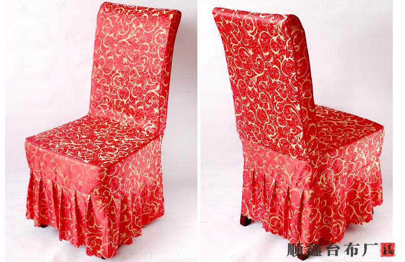 zxxin-stoel Cover Jacquard dikke effen kleur stoel