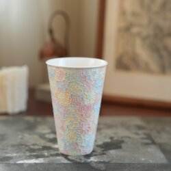 Jingdezhen Hand-Painted Relief Multi-Pattern Ceramic Cup Underglaze Color Cola Cup High-Value Gift for Girlfriends and Couples Water Cup