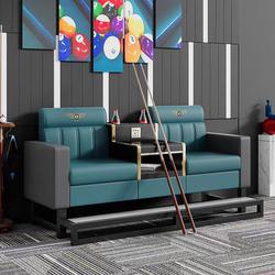 Billiards Sofa, Viewing Chair, Billiards Hall Special High-End Club Viewing Booth, Billiards Room Leisure Table and Chairs