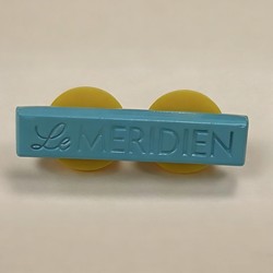 Le Meridien Hotel Employee Badge Pin Five-Star Hotel Staff Nameplate Pin Magnetic Badge Chest Card