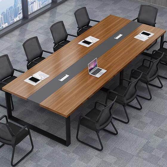 
Conference table, office desk, chair combination Xianyu second-hand furniture market entrance salted fish employee seat long table
