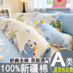 100% Xinjiang Pure Cotton Four-Piece Bedding Set, All-Cotton Bedding, 2025 New Style Bed Sheet, Duvet Cover, Student Dormitory Three-Piece Set