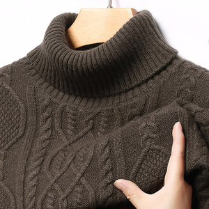 
[Extra thick and warm] Pu Sen Paul cashmere sweater winter men's high lapel base sweater 680g