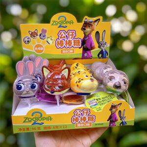 
Disney Zootopia Judy Nick Doll Lollipop Mixed Flavor Creative Children's Day Candy Gift