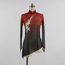 Chinese Classical Dance Jiaozhou Yangko Adult Flower Drum Dance Women's Top Yangko Costume Art Exam Training Practice Uniform Class Uniform