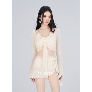 
Fugitive Princess Swimsuit Women's Hot Spring Resort Style Bikini Split High-Quality 2026 New Sexy and Beautiful