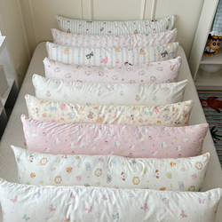 Soft and Cute All-Cotton Milk Velvet Long Pillow, Side Sleeping Essential, Sofa Bedroom Backrest, Cute Cartoon Ins-Style Dormitory