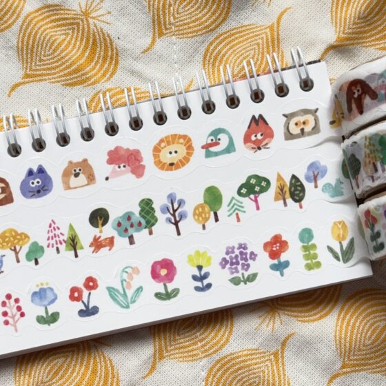 
Floating light packaging Japanese mindwave special-shaped tape swan/starry sky/forest animal pocketbook