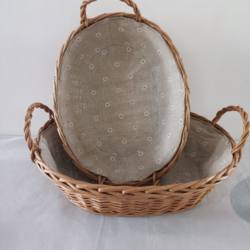 Fruit Basket Rattan Hand Basket Wicker Vegetable Blue Storage Basket Egg Basket Picnic Basket Small Rattan Basket Woven Basket