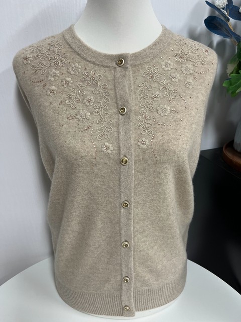 100 Pure Wool Autumn and Winter Noble Style Warmth Loose Large Size Cardigan for Middle-aged and Elderly Mothers and Grandma Coats Wool Women