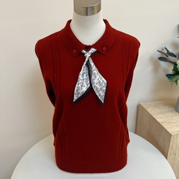 
Autumn and winter mothers sweater sweater, scarf, loose collar