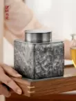 Banxilong Tín Có Thể Yixiu Tác Phẩm Nguyên Chất Trà Thiếc Có Thể Ledao Phòng Trà Kín Trà Lưu Trữ Có Thể Retro Handmade Tinware hũ đựng trà bằng sứ 