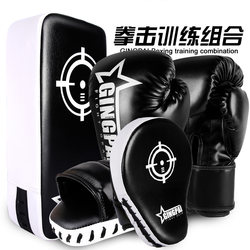 Boxing Glove Set for Adults and Children, Sanda Training Hand Target, Foot Target, Parent-Child Entertainment, Exercise, Beginner's Guide
