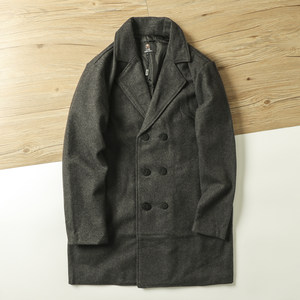 ODM company cargo wool blended autumn and winter new men's double -sided woolen woolen coat jacket