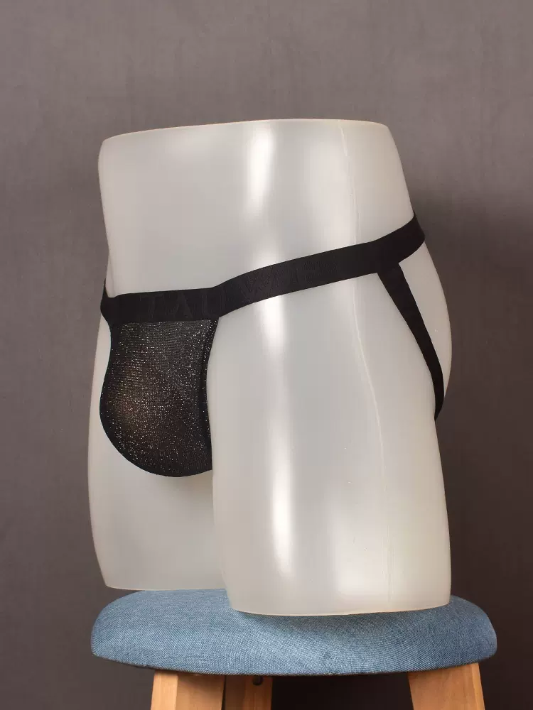 tauwell特为男士闪光双丁字裤性感低腰单层u凸囊兜情趣夜店酒吧裤