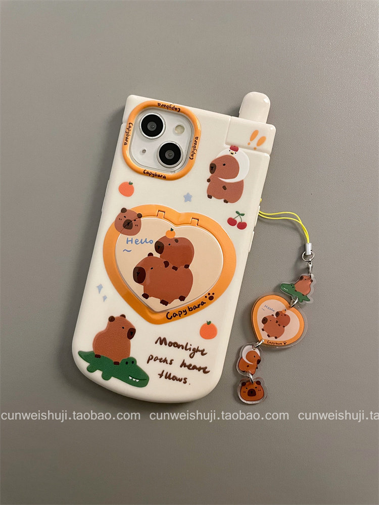 IMEIKONST Case Compatible With IPhone 16 Plus, Mirror Design Smart View