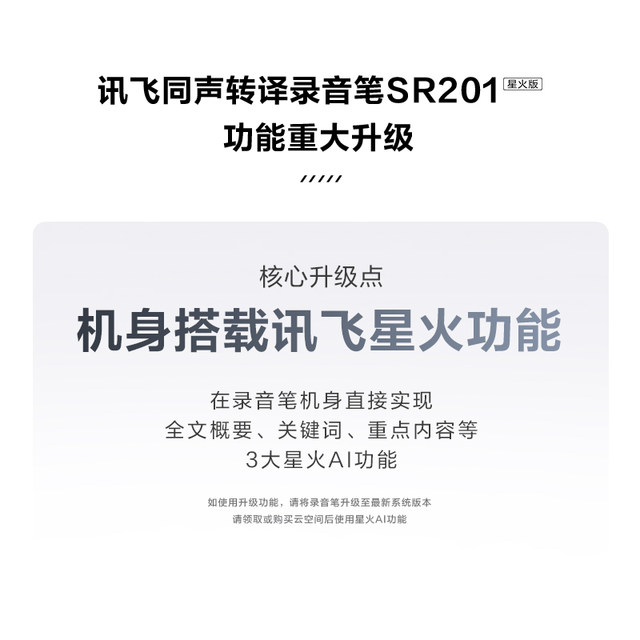 iFLYTEK Voice Recorder SR201 Spark Version Speech to Text Professional ...