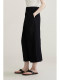 SONDERS design model two colors irregular deconstruction cross-layer cloth slit commuting mid-length skirt