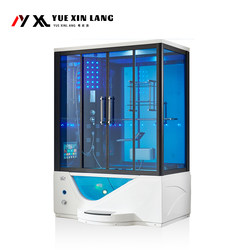 1.6m Luxury Integrated Villa Bathroom Steam Shower Room Acrylic Bathtub Massage Integrated Closed Sauna